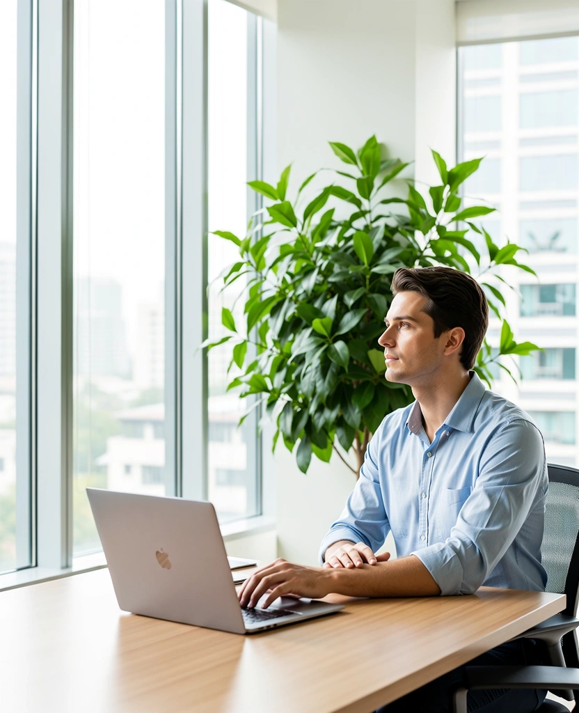 Managing visual comfort in a modern workspace